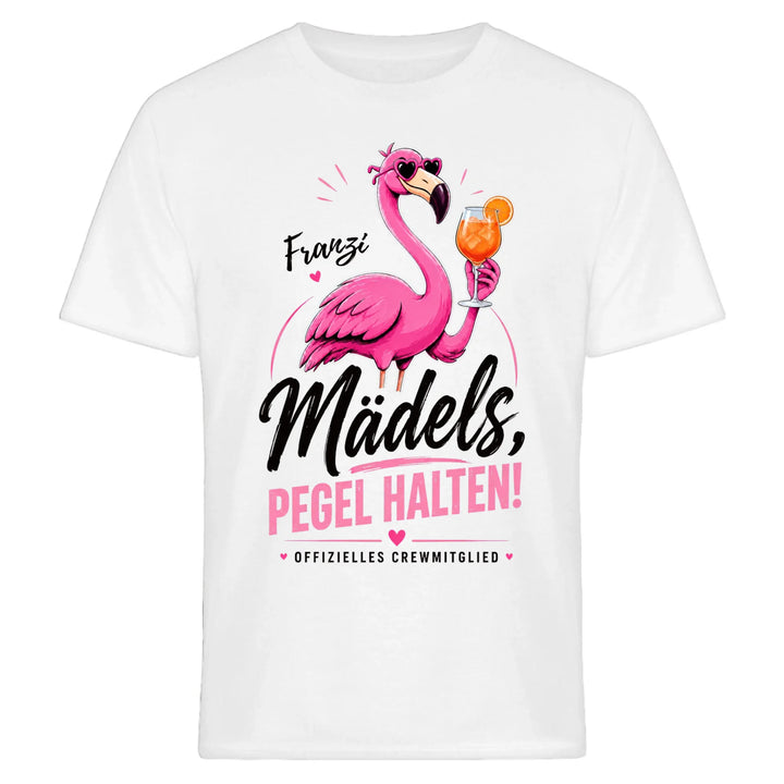 Flamingo - Pegel halten - personalisiert mit Name & Drink