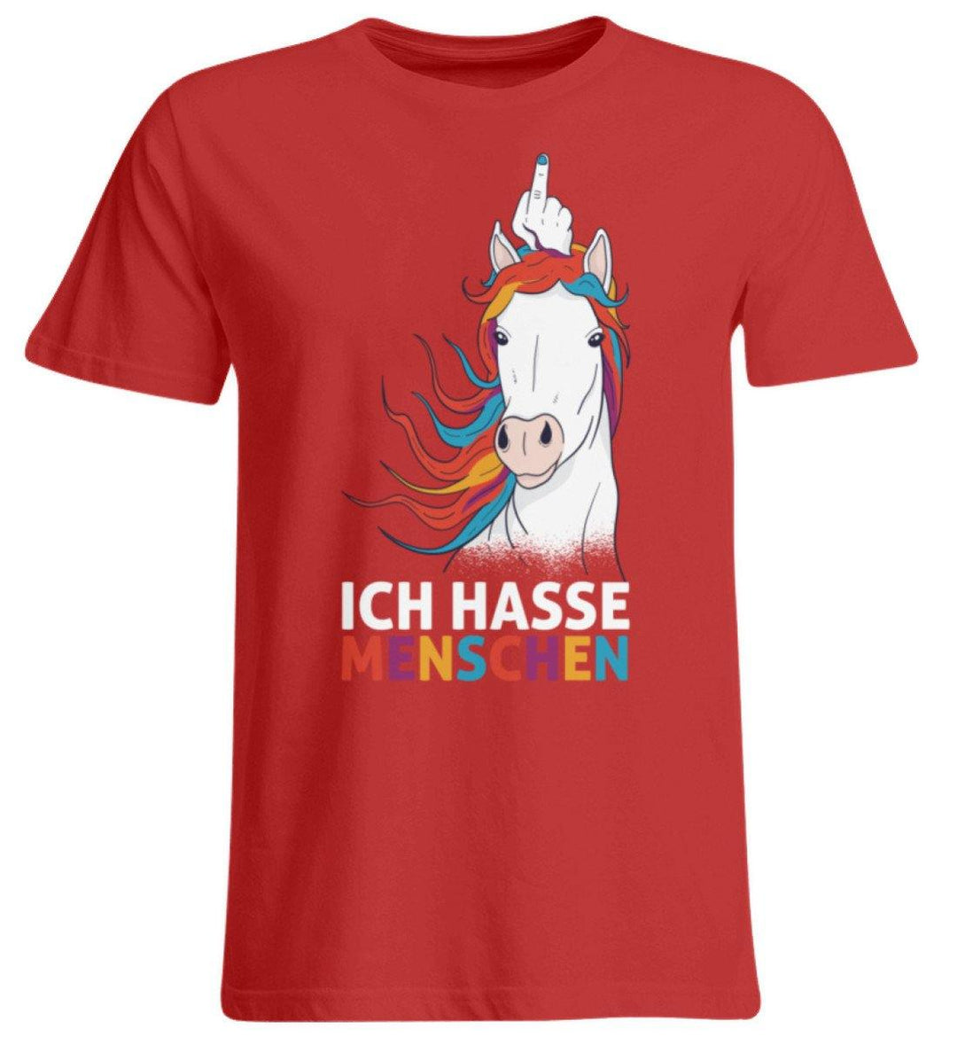 Ich hasse Menschen - Words on Shirts  - Übergrößenshirt - Words on Shirts Sag es mit dem Mittelfinger Shirts Hoodies Sweatshirt Taschen Gymsack Spruch Sprüche Statement