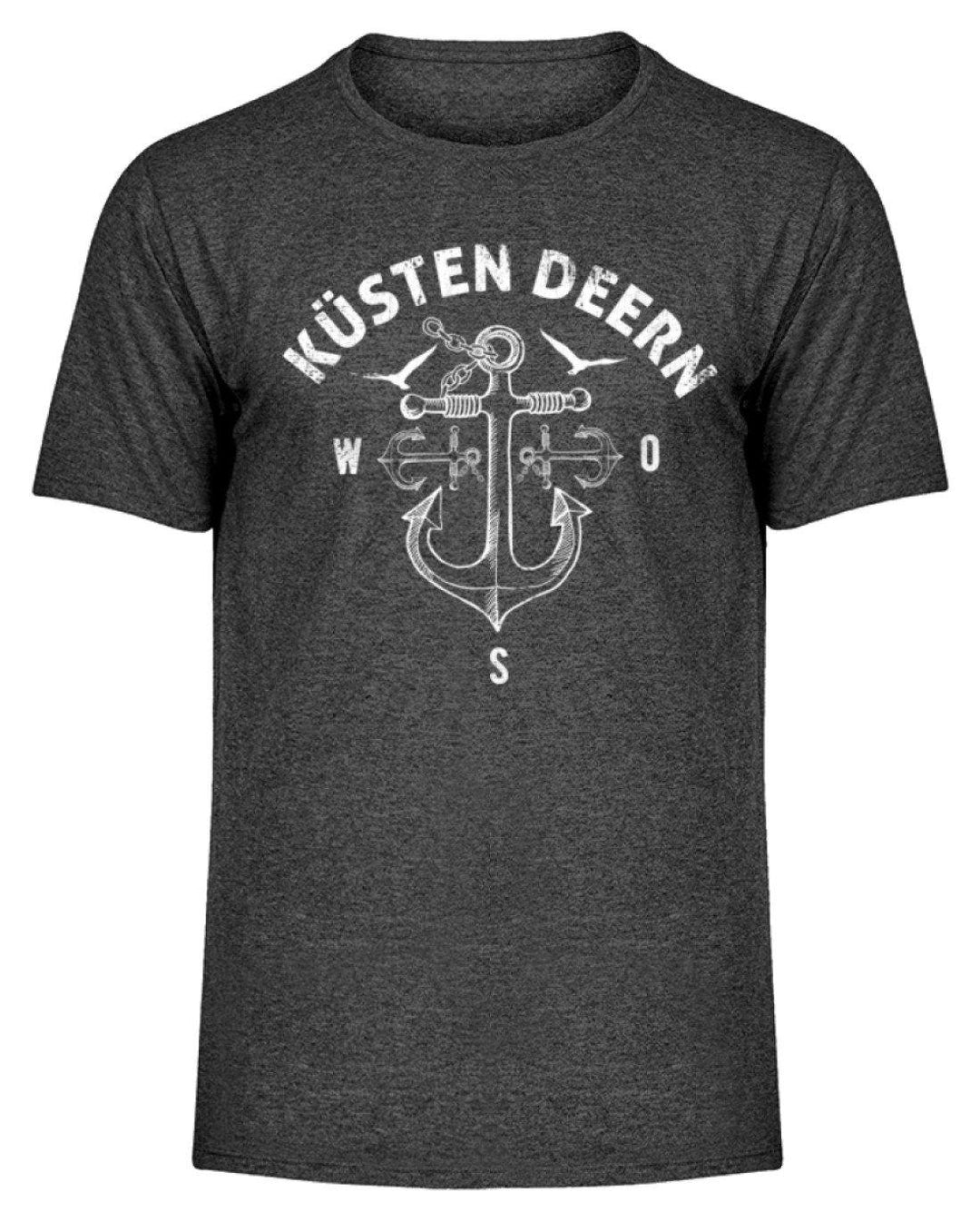 Küsten Deern 2 - Norddeutsch   - Herren Melange Shirt - Words on Shirts Sag es mit dem Mittelfinger Shirts Hoodies Sweatshirt Taschen Gymsack Spruch Sprüche Statement