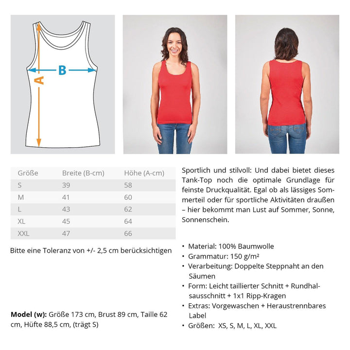 Und plötzlich war ich voll  - Frauen Tanktop - Words on Shirts
