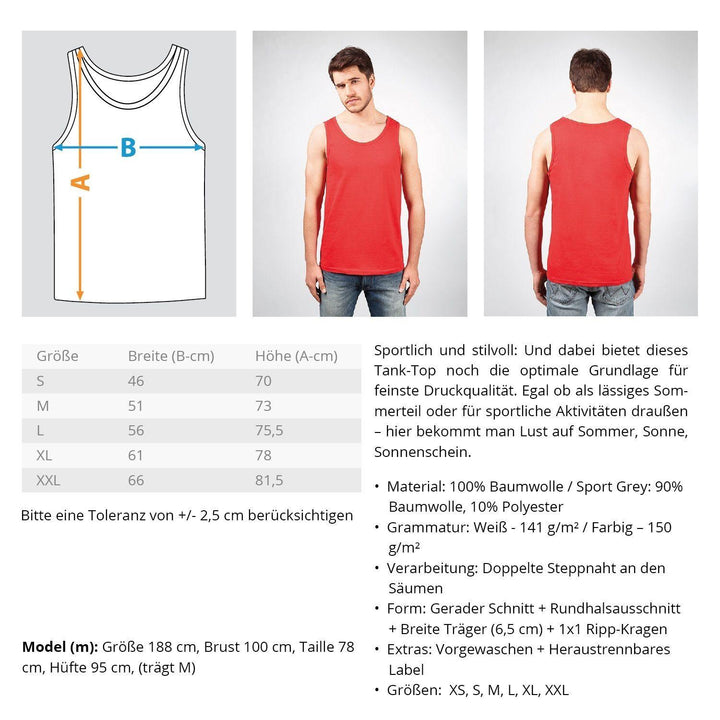 Ey ganz ehrlich? Halt die Fresse!  - Herren Tanktop - Words on Shirts