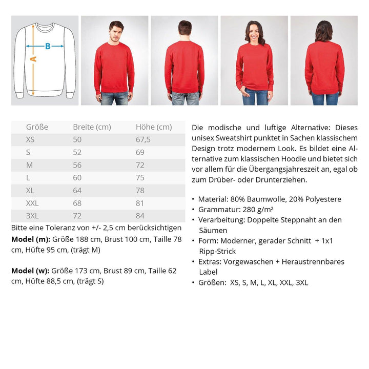 Mit Verachtung...  - Unisex Pullover - Words on Shirts
