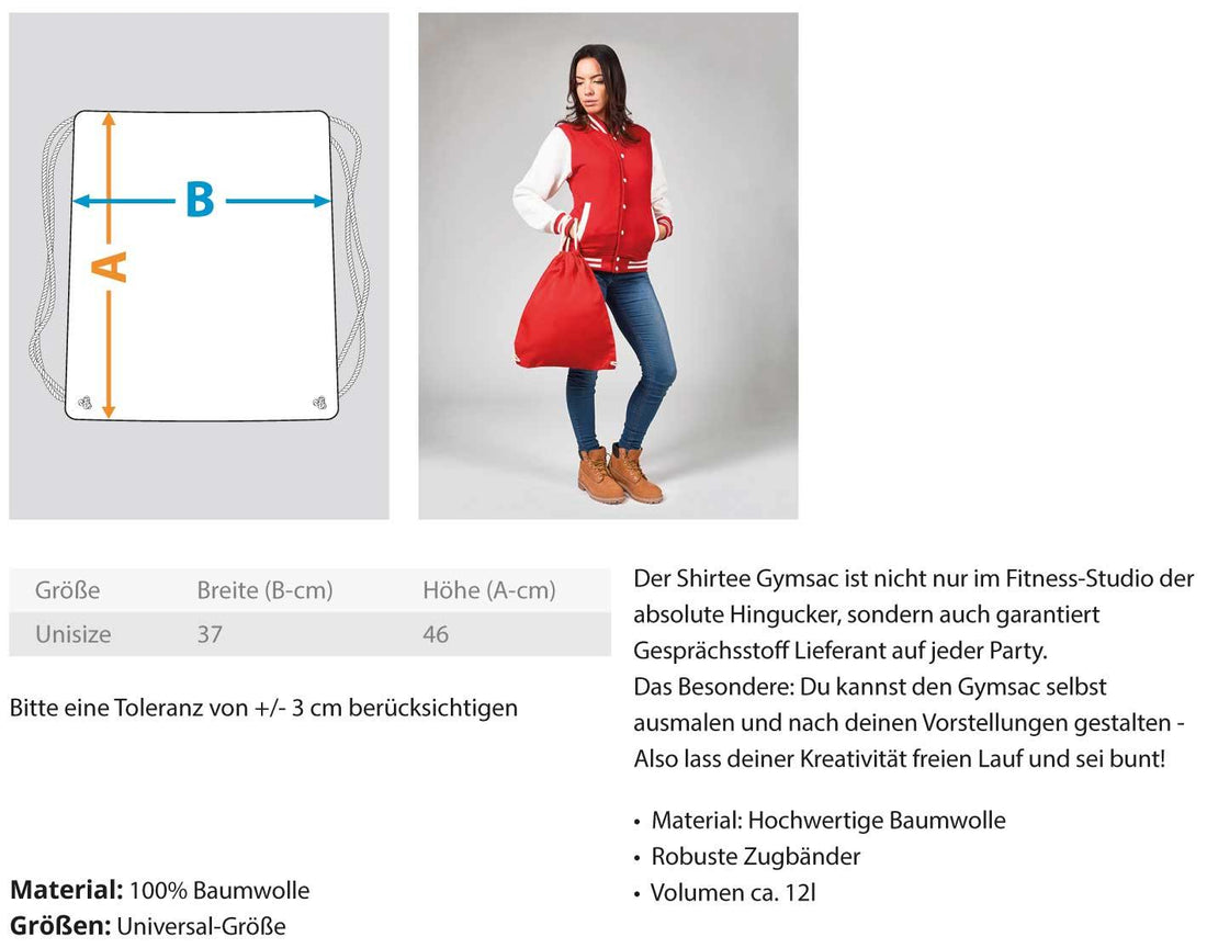 Flamingo -Leute, Pegel halten  - Baumwoll Gymsac