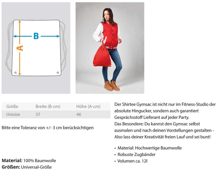 Flamingo Suffi - Words on Shirt  - Baumwoll Gymsac - Words on Shirts Sag es mit dem Mittelfinger Shirts Hoodies Sweatshirt Taschen Gymsack Spruch Sprüche Statement