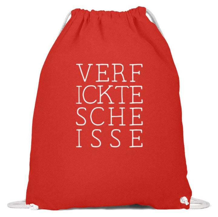 Verf ickte sche isse - Words on Shirts  - Baumwoll Gymsac - Words on Shirts Sag es mit dem Mittelfinger Shirts Hoodies Sweatshirt Taschen Gymsack Spruch Sprüche Statement