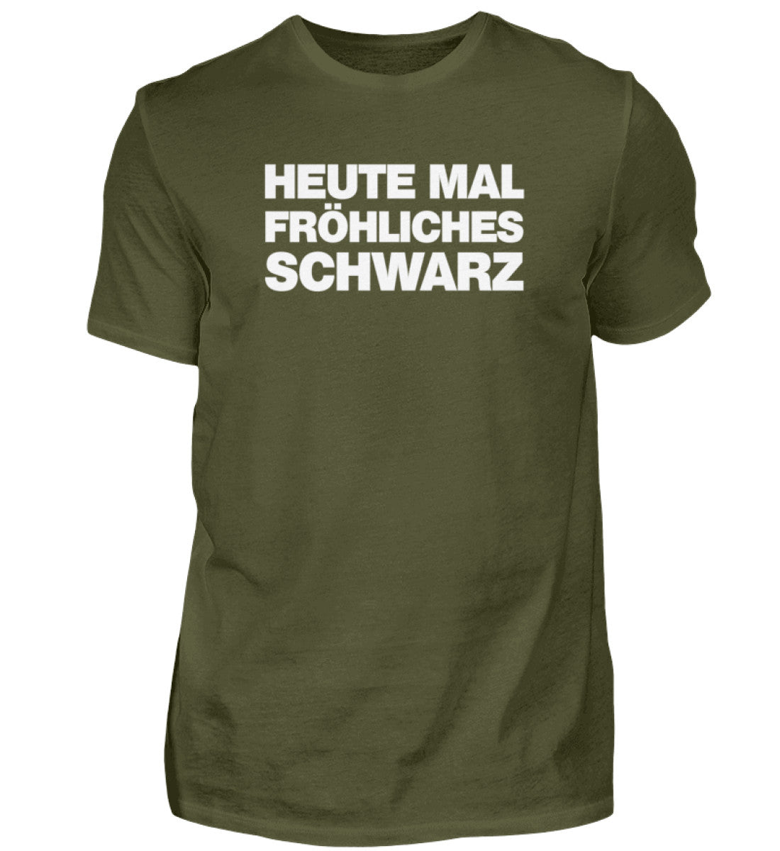 Heute mal fröhliches Schwarz  - Herren Shirt