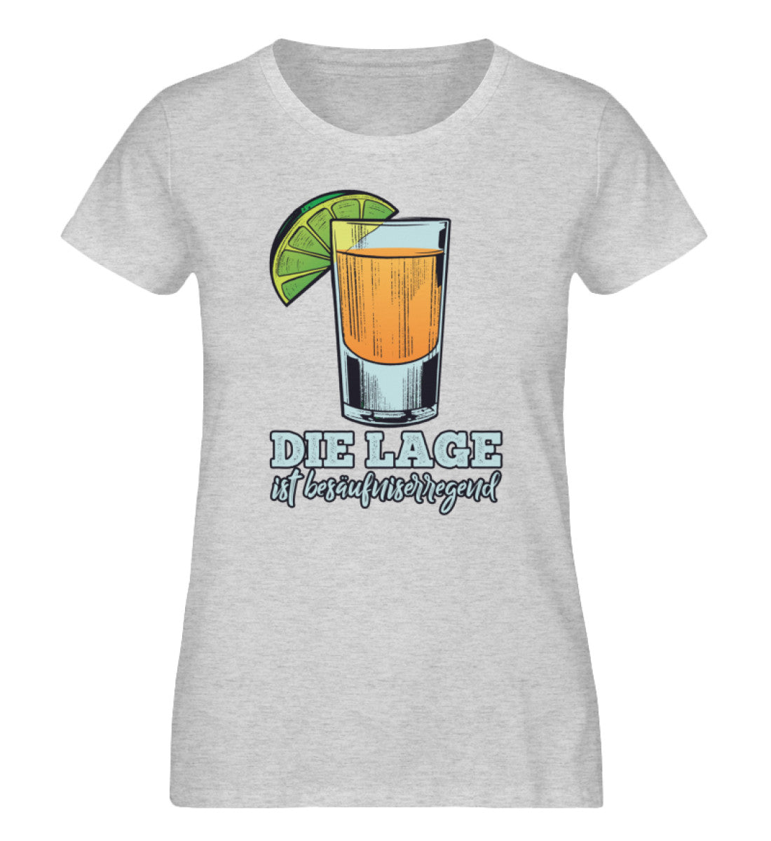 Die Lage ist besäufniserregend  - Damen Organic Melange Shirt