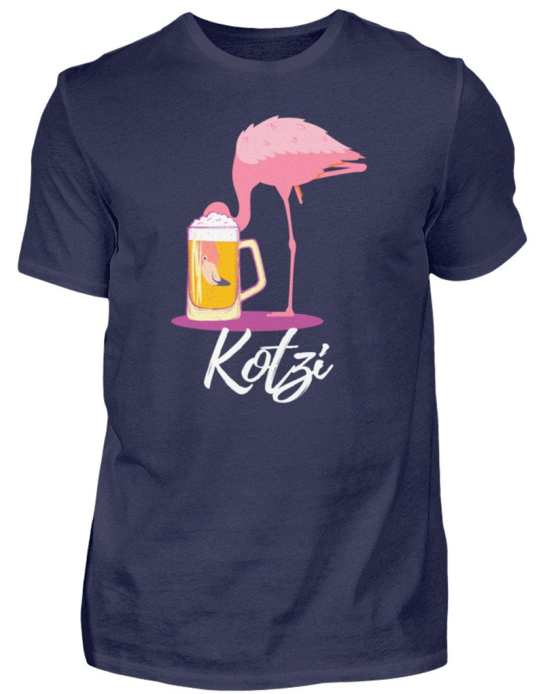 Flamingo Kotzi - Words on Shirt  - Herren Shirt - Words on Shirts Sag es mit dem Mittelfinger Shirts Hoodies Sweatshirt Taschen Gymsack Spruch Sprüche Statement