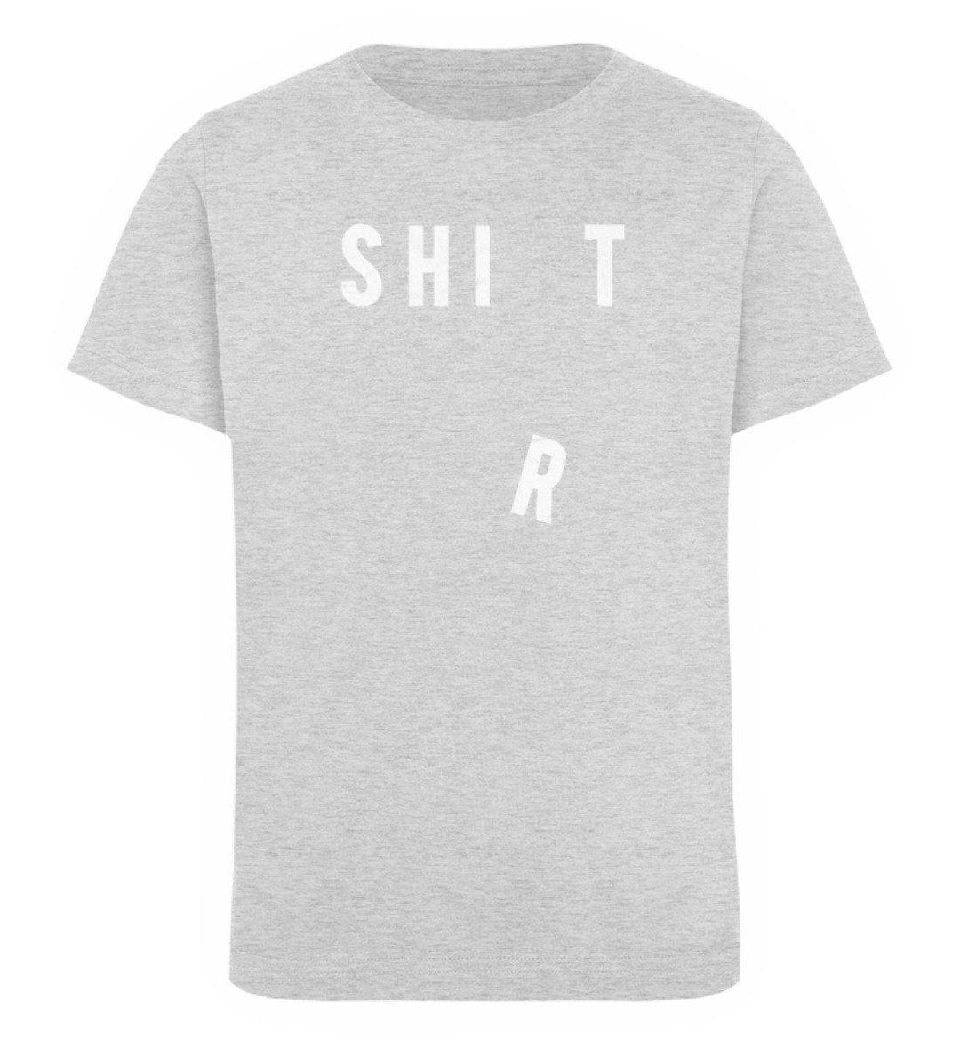 Shit Shirt - Words on Shirts - PR  - Kinder Organic T-Shirt - Words on Shirts Sag es mit dem Mittelfinger Shirts Hoodies Sweatshirt Taschen Gymsack Spruch Sprüche Statement