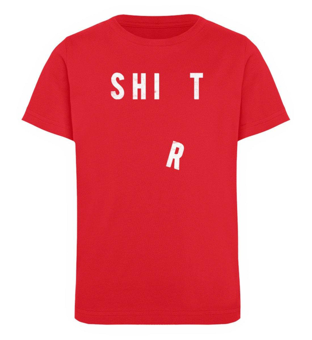 Shit Shirt - Words on Shirts - PR  - Kinder Organic T-Shirt - Words on Shirts Sag es mit dem Mittelfinger Shirts Hoodies Sweatshirt Taschen Gymsack Spruch Sprüche Statement