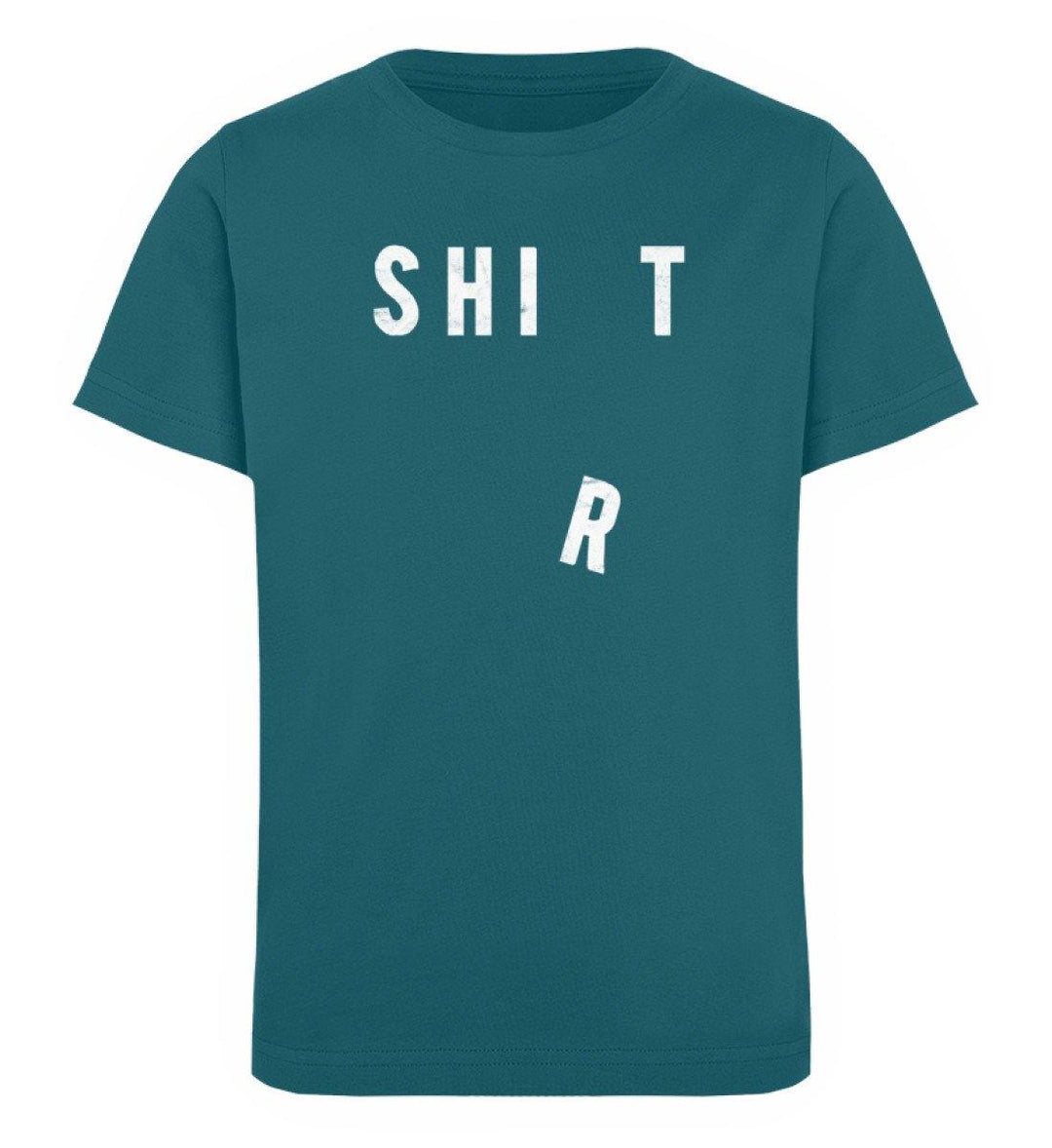 Shit Shirt - Words on Shirts - PR  - Kinder Organic T-Shirt - Words on Shirts Sag es mit dem Mittelfinger Shirts Hoodies Sweatshirt Taschen Gymsack Spruch Sprüche Statement