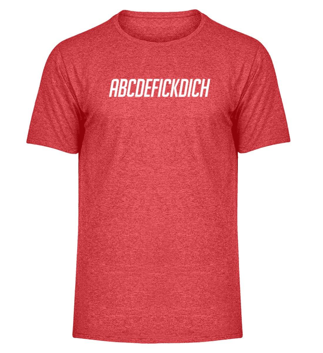ABCDEFICKDICH -  Words on Shirts - PR  - Herren Melange Shirt