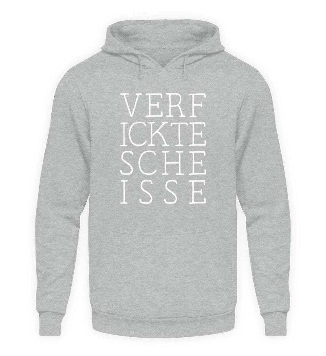 Verf ickte sche isse - Words on Shirts  - Unisex Kapuzenpullover Hoodie - Words on Shirts Sag es mit dem Mittelfinger Shirts Hoodies Sweatshirt Taschen Gymsack Spruch Sprüche Statement