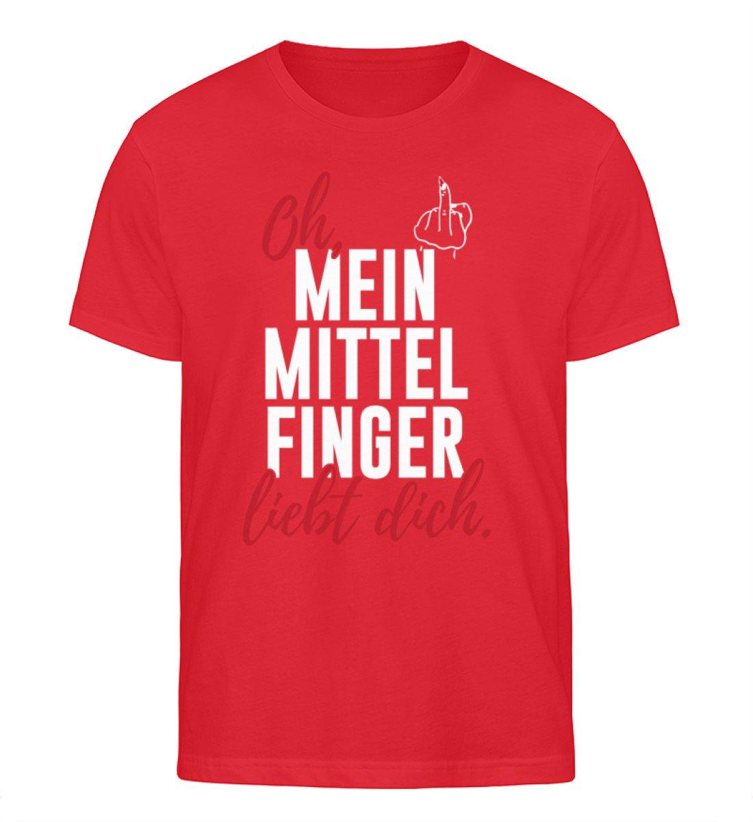 Oh, mein Mittelfinger liebt dich.  - Herren Organic Shirt