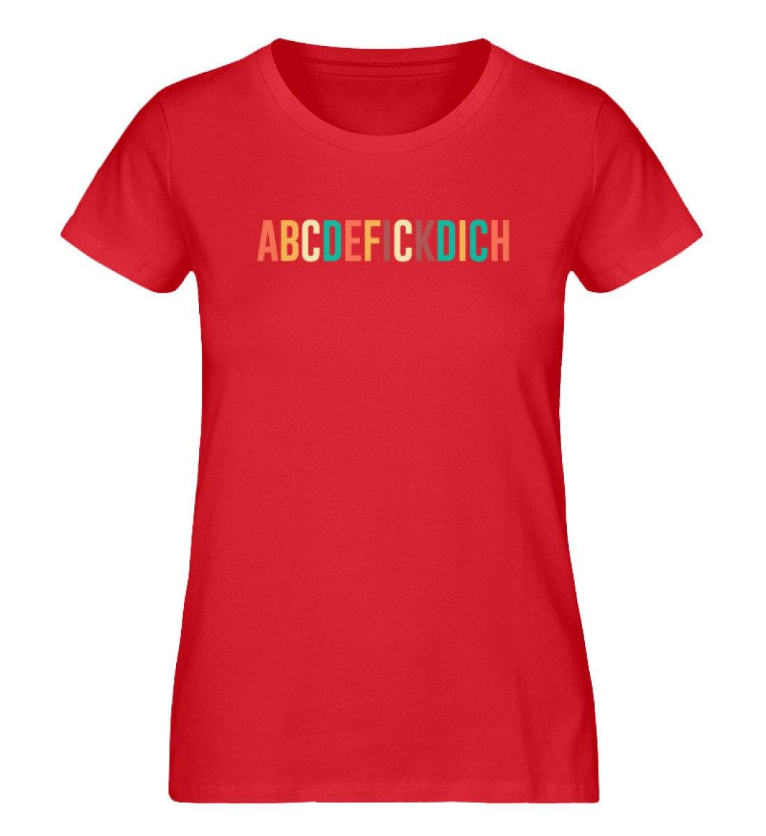 ABCDEFICKDICH - Words on Shirts - PR  - Damen Premium Organic Shirt