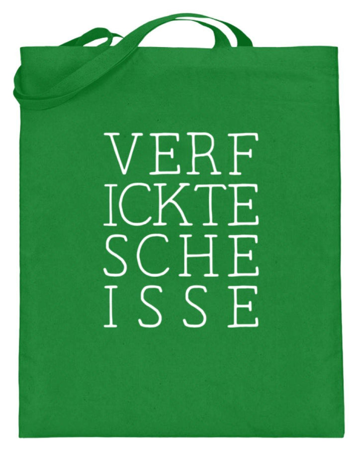 Verf ickte sche isse - Words on Shirts  - Jutebeutel (mit langen Henkeln) - Words on Shirts Sag es mit dem Mittelfinger Shirts Hoodies Sweatshirt Taschen Gymsack Spruch Sprüche Statement