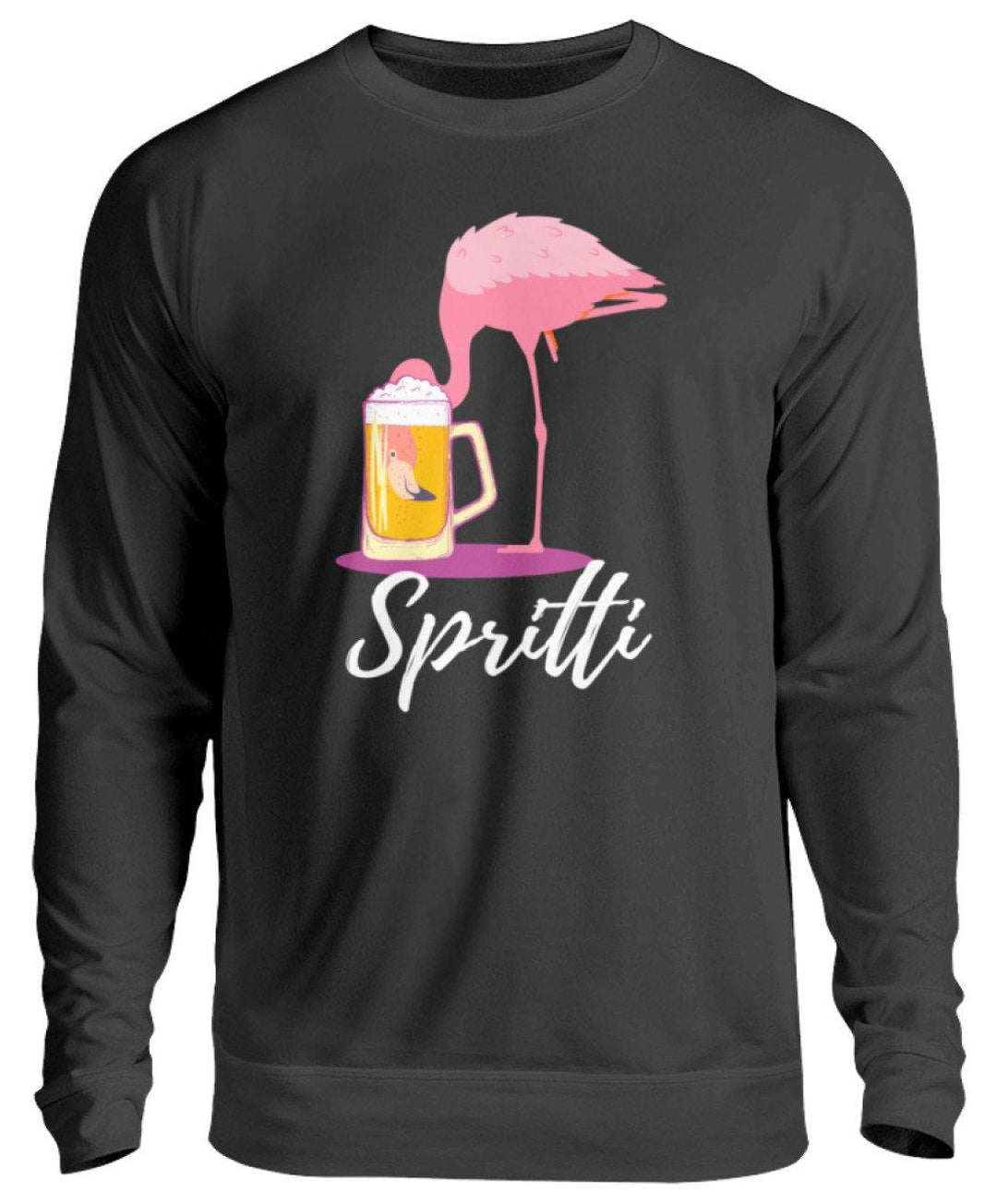 Flamingo Spritti - Words on Shirt  - Unisex Pullover - Words on Shirts Sag es mit dem Mittelfinger Shirts Hoodies Sweatshirt Taschen Gymsack Spruch Sprüche Statement