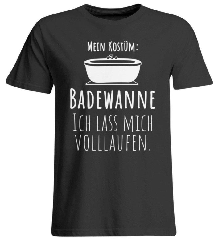Kostüm Badewanne - Words on Shirts  - Übergrößenshirt - Karneval,  Fasching & Fastnacht - Words on Shirts Sag es mit dem Mittelfinger Shirts Hoodies Sweatshirt Taschen Gymsack Spruch Sprüche Statement