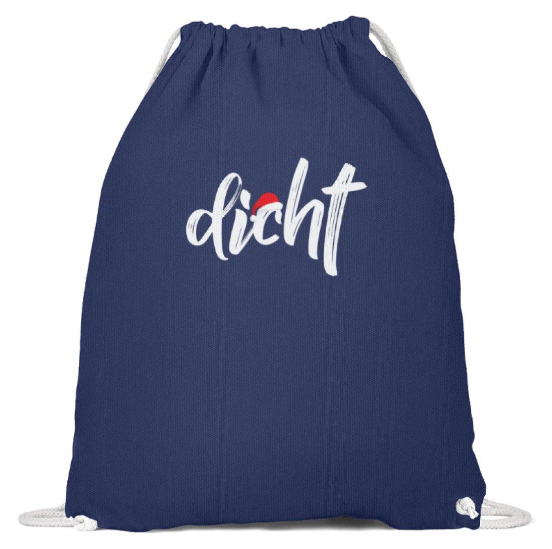 Dicht - Hacke Dicht - Words on Shirts  - Baumwoll Gymsac