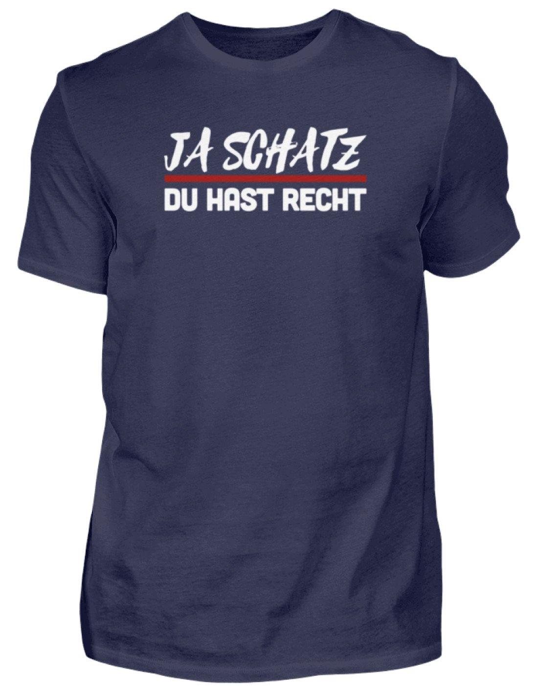 Ja Schatz Du Hast Recht Words on Shirts  - Herren Shirt