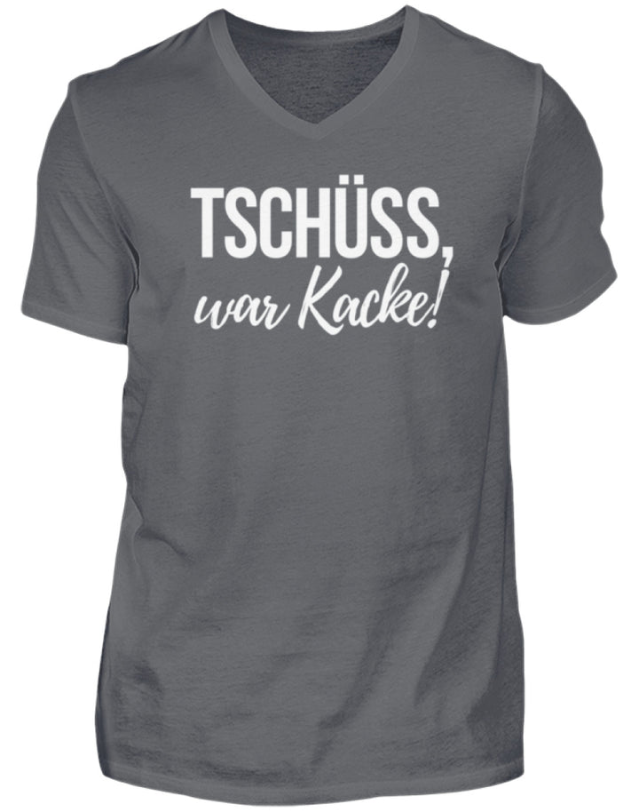 Tschüss, war Kacke!  - Herren V-Neck Shirt - Words on Shirts