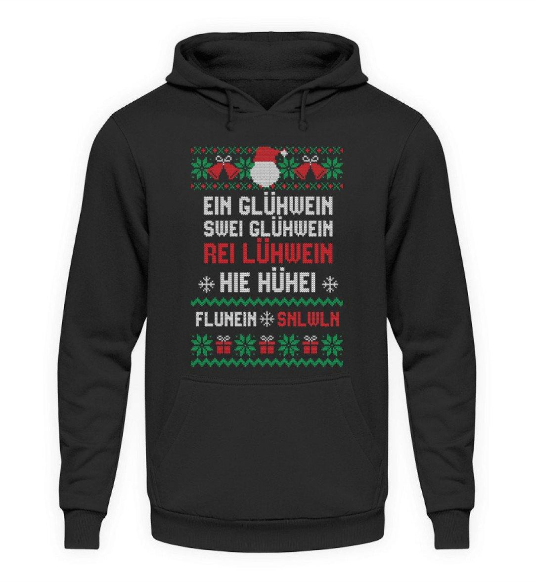 1 2 3 4 5 6 Glühwein - Words on Shirts  - Unisex Kapuzenpullover Hoodie - Words on Shirts Sag es mit dem Mittelfinger Shirts Hoodies Sweatshirt Taschen Gymsack Spruch Sprüche Statement