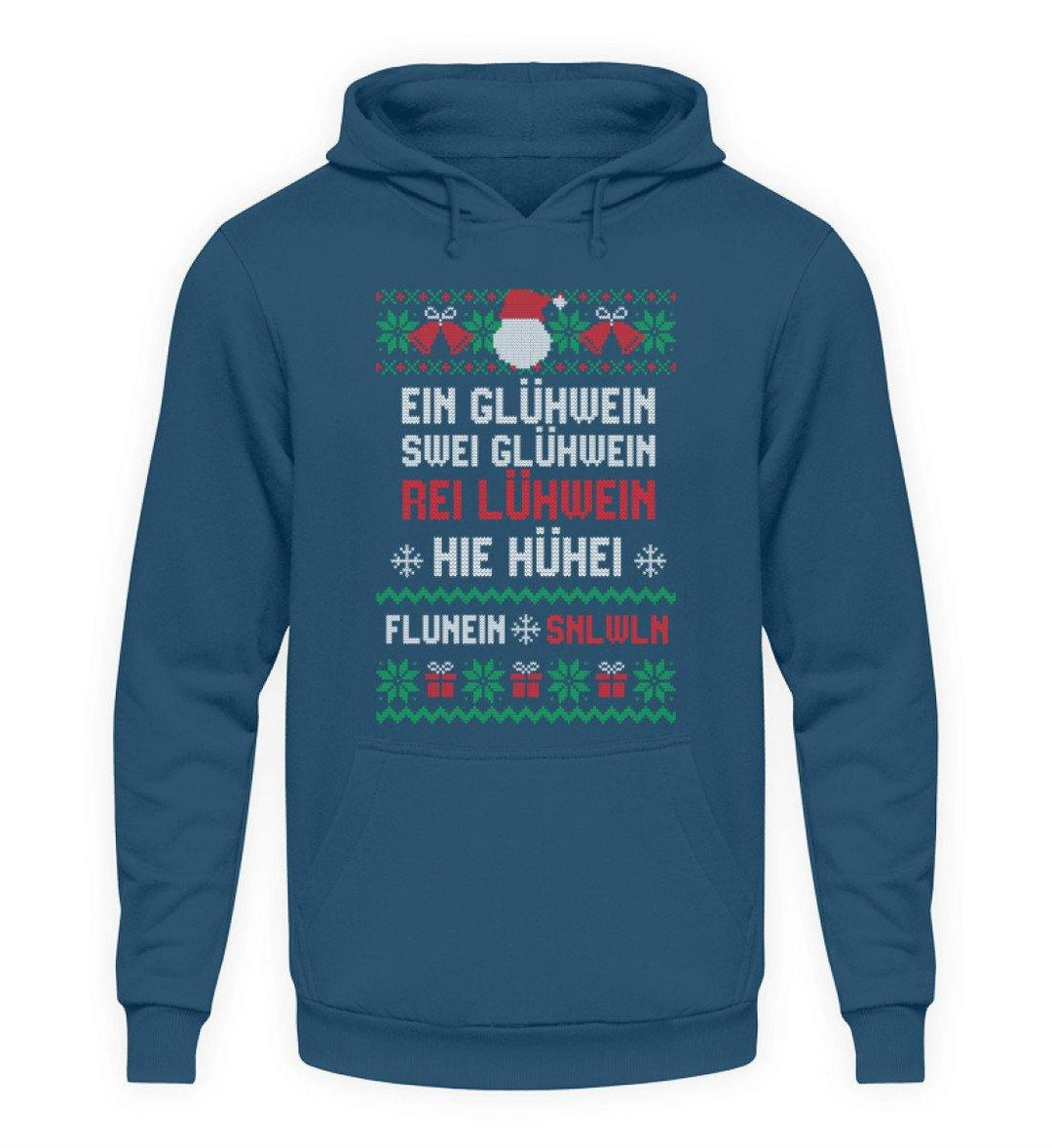 1 2 3 4 5 6 Glühwein - Words on Shirts  - Unisex Kapuzenpullover Hoodie - Words on Shirts Sag es mit dem Mittelfinger Shirts Hoodies Sweatshirt Taschen Gymsack Spruch Sprüche Statement