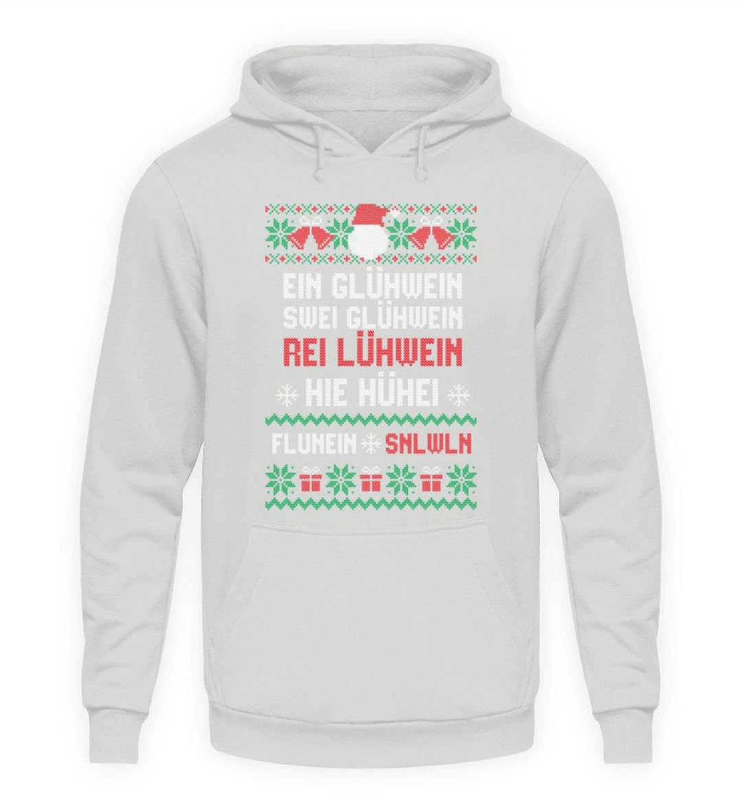 1 2 3 4 5 6 Glühwein - Words on Shirts  - Unisex Kapuzenpullover Hoodie - Words on Shirts Sag es mit dem Mittelfinger Shirts Hoodies Sweatshirt Taschen Gymsack Spruch Sprüche Statement