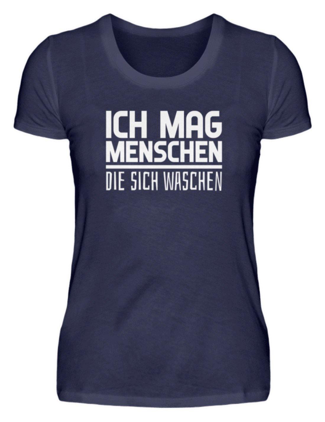 Ich mag Menschen - Words on Shirts  - Damenshirt