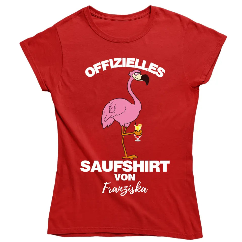 OFFIZIELLES SAUFSHIRT VON... | FLAMINGO SHIRT MIT DEINEM NAMEN | MALLE PARTY T-SHIRT INDIVIDUALISIERBAR/PERSONALISIERBAR - MALLORCA SHIRT