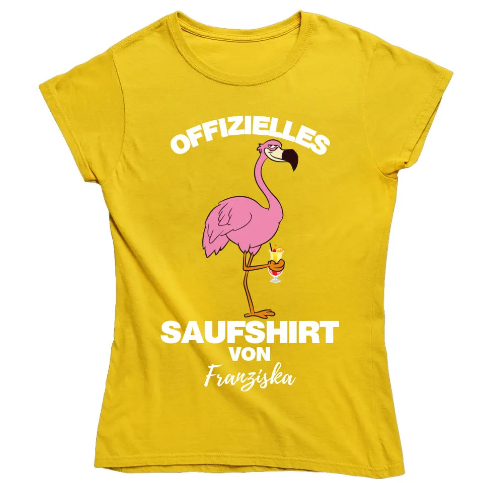 OFFIZIELLES SAUFSHIRT VON... | FLAMINGO SHIRT MIT DEINEM NAMEN | MALLE PARTY T-SHIRT INDIVIDUALISIERBAR/PERSONALISIERBAR - MALLORCA SHIRT - Words on Shirts