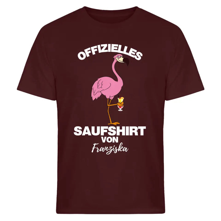 OFFIZIELLES SAUFSHIRT VON... | FLAMINGO SHIRT MIT DEINEM NAMEN | MALLE PARTY T-SHIRT INDIVIDUALISIERBAR/PERSONALISIERBAR - MALLORCA SHIRT