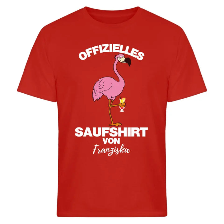 OFFIZIELLES SAUFSHIRT VON... | FLAMINGO SHIRT MIT DEINEM NAMEN | MALLE PARTY T-SHIRT INDIVIDUALISIERBAR/PERSONALISIERBAR - MALLORCA SHIRT