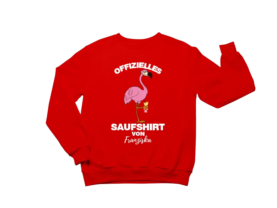 OFFIZIELLES SAUFSHIRT VON... | FLAMINGO SHIRT MIT DEINEM NAMEN | MALLE PARTY T-SHIRT INDIVIDUALISIERBAR/PERSONALISIERBAR - MALLORCA SHIRT