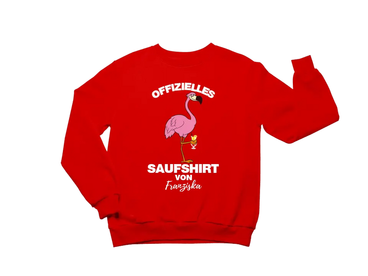 OFFIZIELLES SAUFSHIRT VON... | FLAMINGO SHIRT MIT DEINEM NAMEN | MALLE PARTY T-SHIRT INDIVIDUALISIERBAR/PERSONALISIERBAR - MALLORCA SHIRT