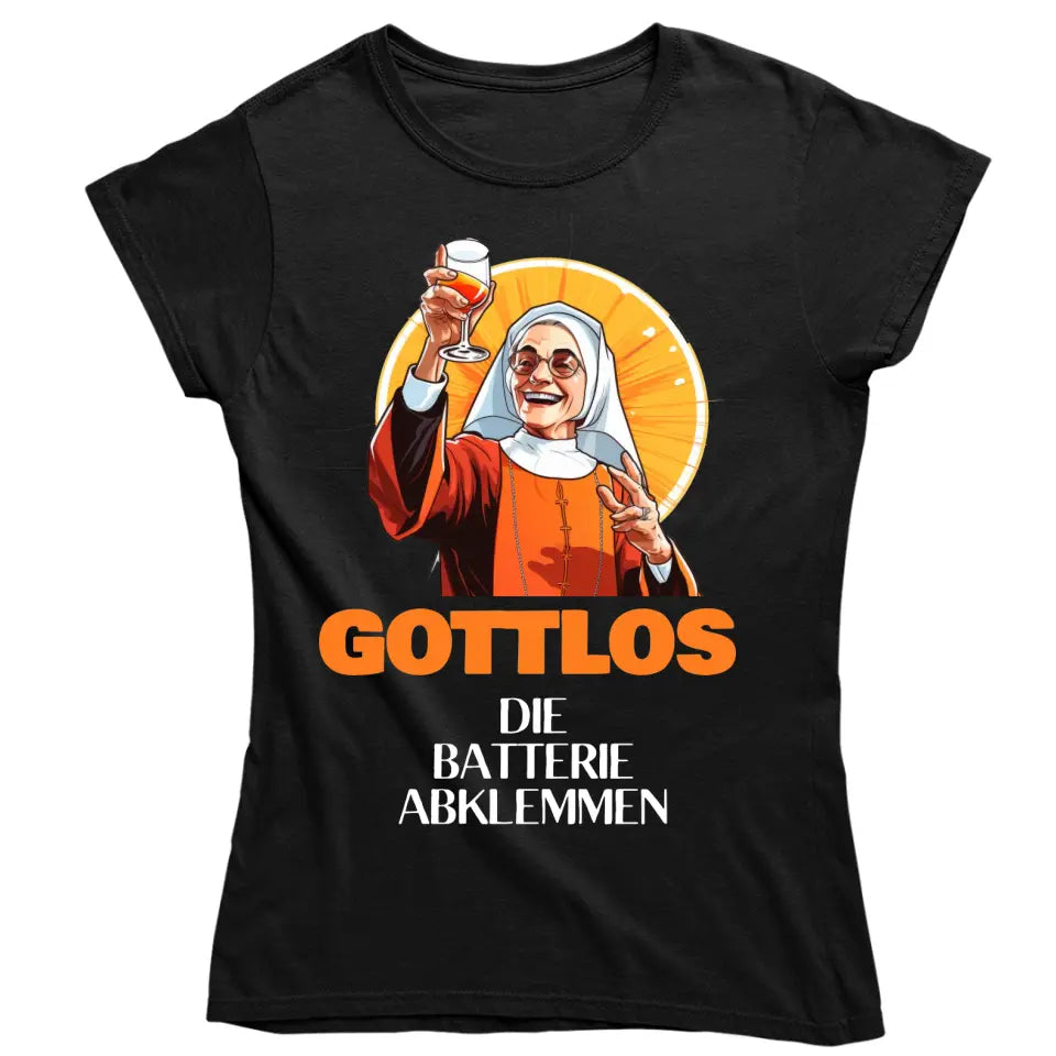 Gottlos Saufen - T-Shirt - Synonyme für Saufen - Gottlos die Weizung auf 5 stellen