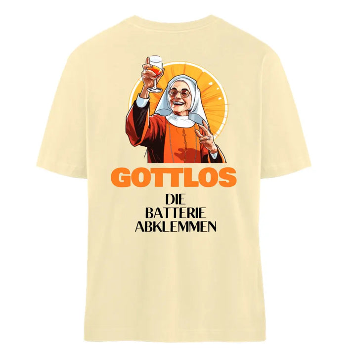 Gottlos Saufen - T-Shirt - Synonyme für Saufen - Gottlos die Weizung auf 5 stellen