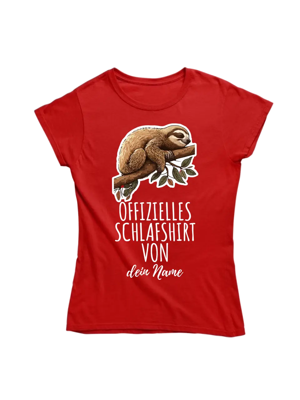 Offizielles Schlafshirt von ... - T-Shirt mit deinem Namen - personalisierbar - Damen, Herren & Kinder - mit Name - Faultier, Panda, Katze & Hund copy