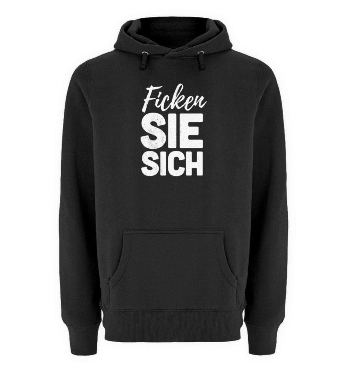 F!cken Sie sich - Words on Shirts - PR  - Unisex Premium Kapuzenpullover - Words on Shirts Sag es mit dem Mittelfinger Shirts Hoodies Sweatshirt Taschen Gymsack Spruch Sprüche Statement