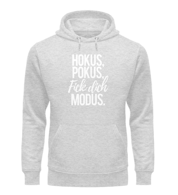 Fick dich Modus - Words on Shirts - PR  - Unisex Organic Hoodie - Words on Shirts Sag es mit dem Mittelfinger Shirts Hoodies Sweatshirt Taschen Gymsack Spruch Sprüche Statement