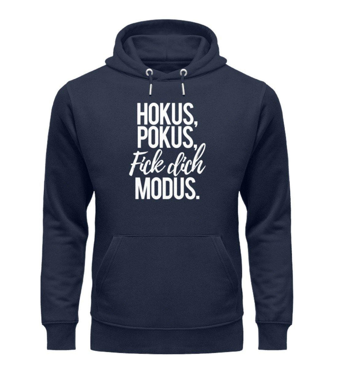 Fick dich Modus - Words on Shirts - PR  - Unisex Organic Hoodie - Words on Shirts Sag es mit dem Mittelfinger Shirts Hoodies Sweatshirt Taschen Gymsack Spruch Sprüche Statement