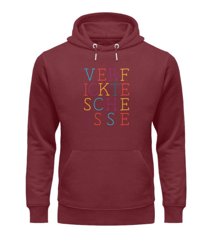 verf ickte sche isse Words on Shirts PR  - Unisex Organic Hoodie - Words on Shirts Sag es mit dem Mittelfinger Shirts Hoodies Sweatshirt Taschen Gymsack Spruch Sprüche Statement