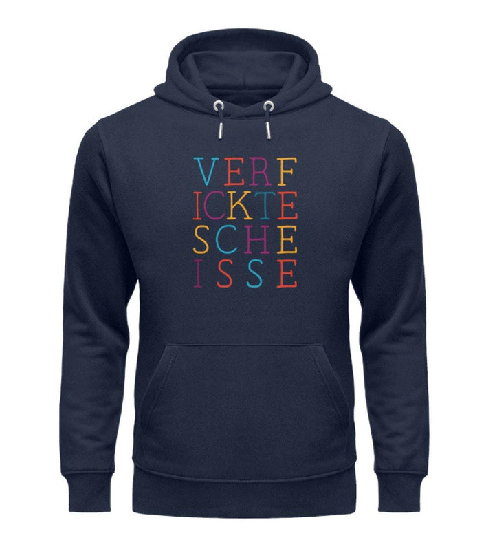 verf ickte sche isse Words on Shirts PR  - Unisex Organic Hoodie - Words on Shirts Sag es mit dem Mittelfinger Shirts Hoodies Sweatshirt Taschen Gymsack Spruch Sprüche Statement
