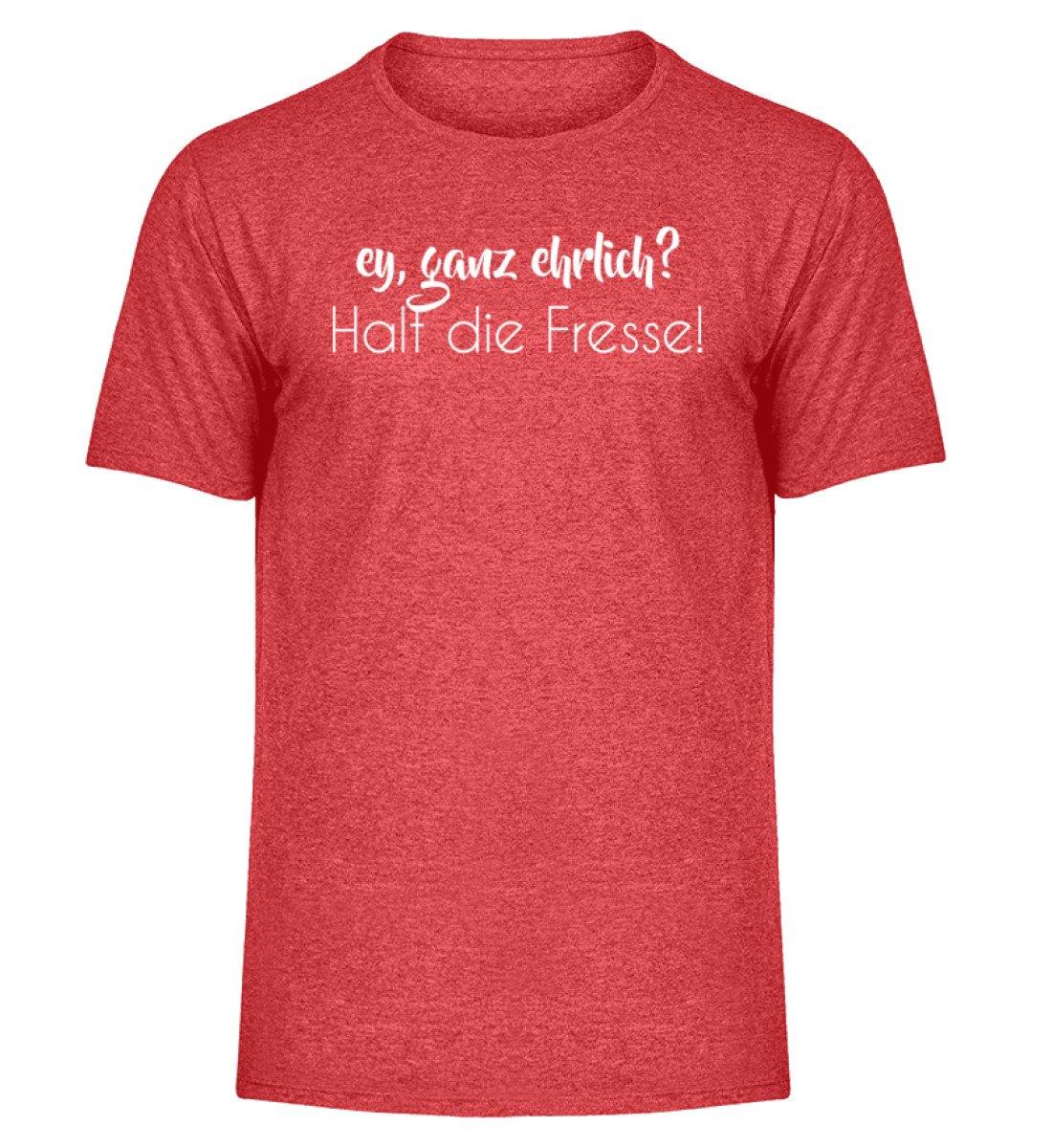 Ey, halt die Fresse Words on Shirts - PR  - Herren Melange Shirt