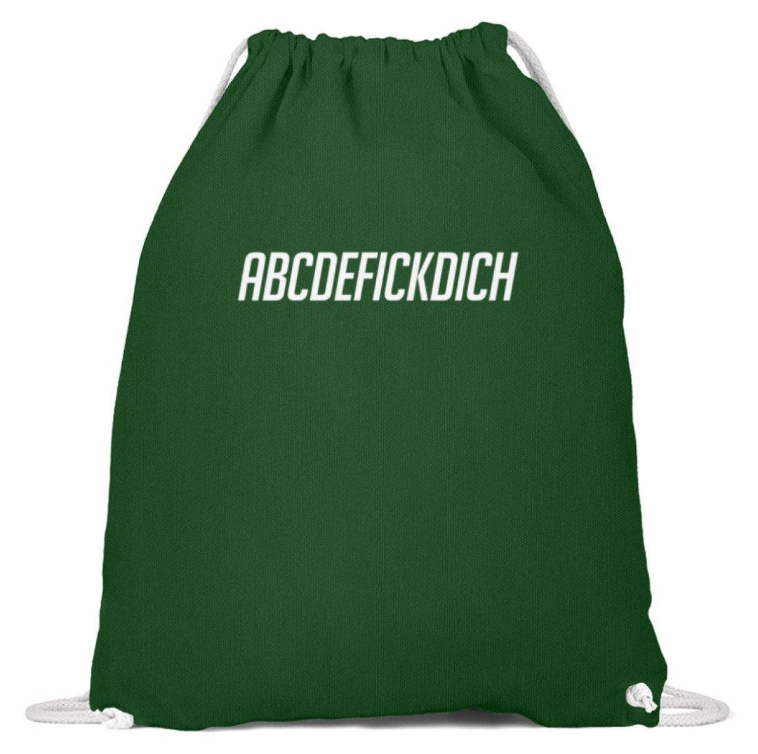 ABCDEF......... Words on Shirts  - Baumwoll Gymsac - Words on Shirts Sag es mit dem Mittelfinger Shirts Hoodies Sweatshirt Taschen Gymsack Spruch Sprüche Statement