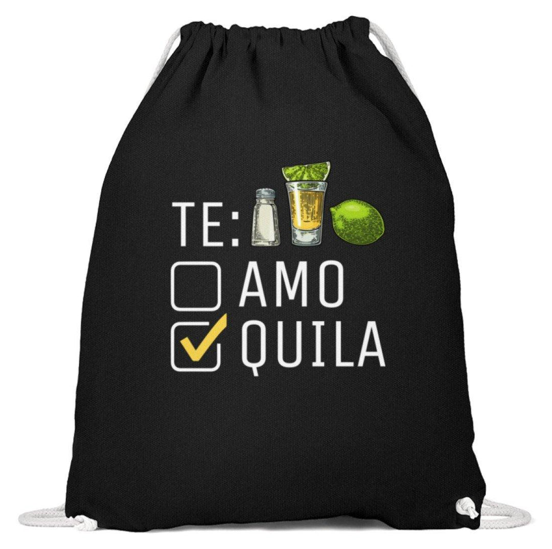 Tequila Te:amo Te:qulia   - Baumwoll Gymsac - Words on Shirts