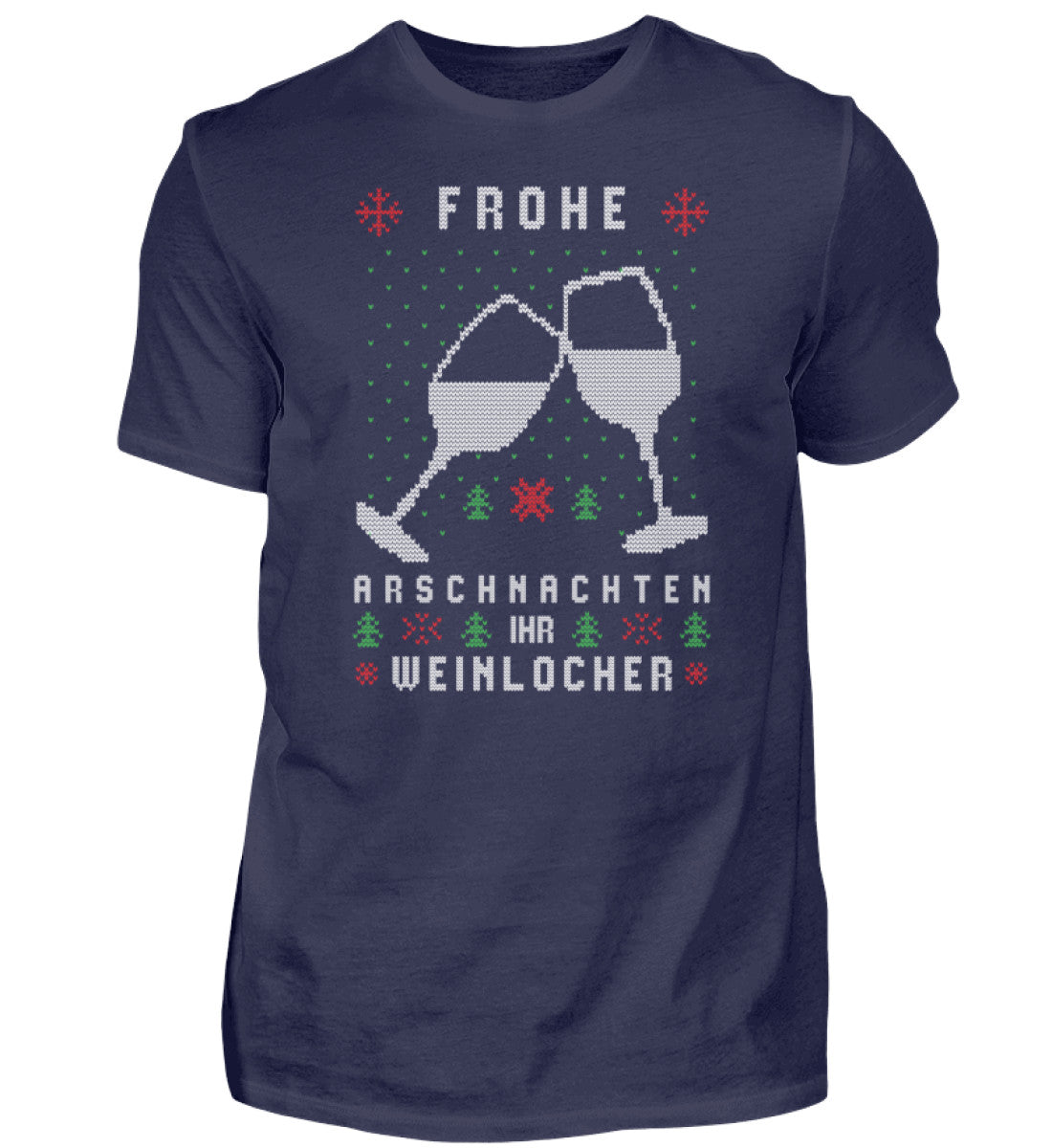 Frohe Arschnachten - Weinlöcher 2021  - Herren Shirt