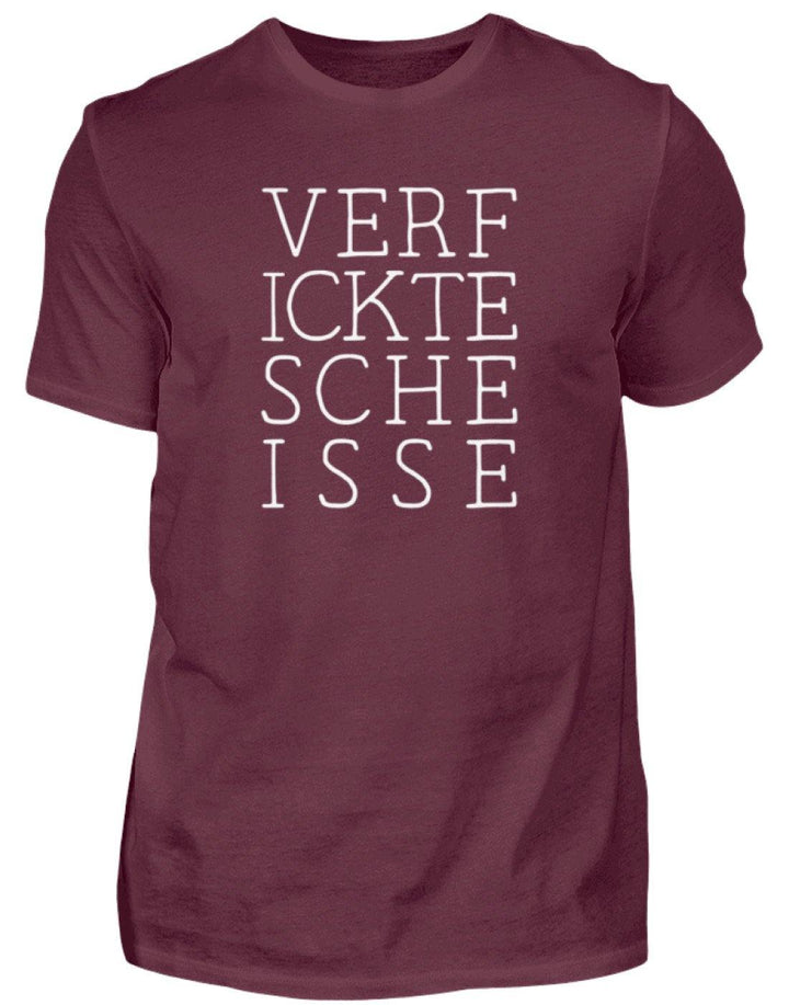 Verf ickte sche isse - Words on Shirts  - Herren Shirt - Words on Shirts Sag es mit dem Mittelfinger Shirts Hoodies Sweatshirt Taschen Gymsack Spruch Sprüche Statement