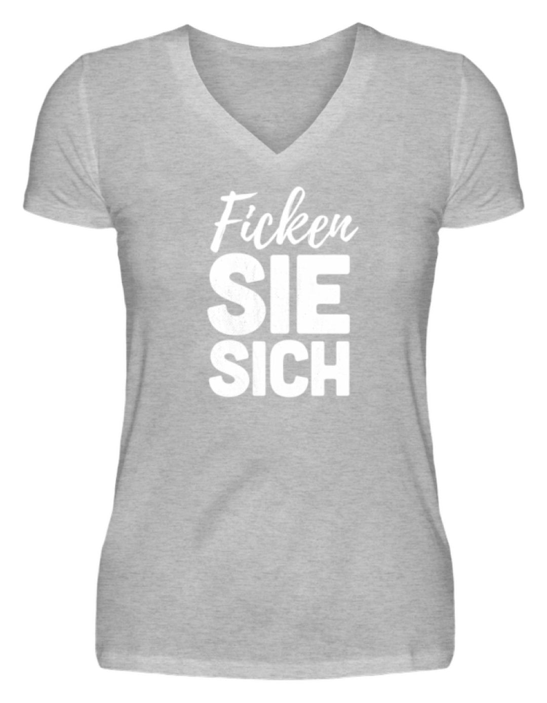 F*cken Sie sich  - V-Neck Damenshirt - Words on Shirts