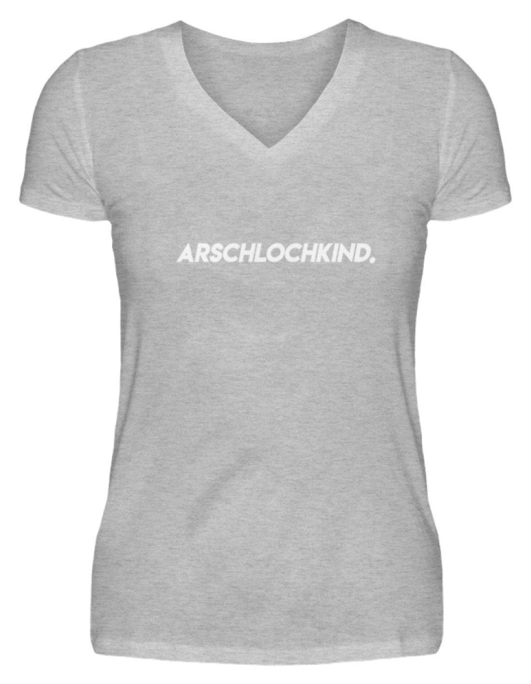 Arschlochkind.  - V-Neck Damenshirt - Words on Shirts